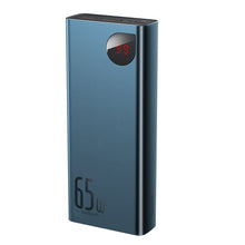 Заредете изображение във визуализатора на галерията – Baseus Adaman powerbank 2x USB / 1x USB Type C / 1x micro USB 20000mAh 65W Quick Charge 4.0 Power Delivery blue (PPIMDA-D03) - TopMag
