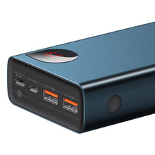 Заредете изображение във визуализатора на галерията – Baseus Adaman powerbank 2x USB / 1x USB Type C / 1x micro USB 20000mAh 65W Quick Charge 4.0 Power Delivery blue (PPIMDA-D03) - TopMag
