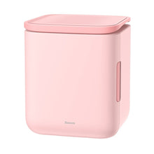Заредете изображение във визуализатора на галерията – Baseus Igloo Mini Fridge for Students 6L EU (Cooler and Warmer) Pink (ACXBW-A04) - TopMag
