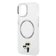 Заредете изображение във визуализатора на галерията – Karl Lagerfeld KLHMP14MHNKCIT iPhone 14 Plus 6.7" hardcase transparent Iconic Karl&amp;Choupette Magsafe
