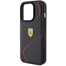 Заредете изображение във визуализатора на галерията – Original FERRARI hardcase Twist Metal Logo FEHCP15LPTWK do Iphone 15 Pro Black
