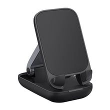 Заредете изображение във визуализатора на галерията – Baseus Seashell Series adjustable phone stand - black
