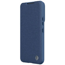 Заредете изображение във визуализатора на галерията – Nillkin Qin Cloth Pro Case for Samsung Galaxy S23+ Flip Cover Camera Cover blue
