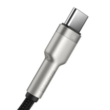 Заредете изображение във визуализатора на галерията – Baseus Cable Cafule Metal - USB to Type C - 66W 1 metre (CAKF000101) black
