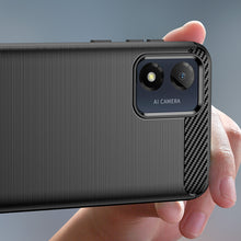 Заредете изображение във визуализатора на галерията – Carbon Case for Motorola Moto E13 flexible silicone carbon cover black
