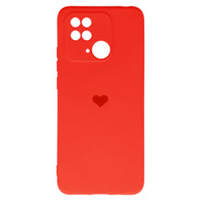 Заредете изображение във визуализатора на галерията – Vennus Silicone Heart Case for Xiaomi Redmi 10C design 1 red
