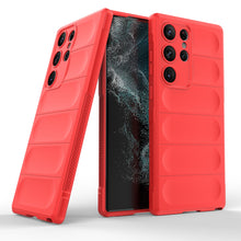 Заредете изображение във визуализатора на галерията – Magic Shield Case for Samsung Galaxy S23 Ultra flexible armored cover red
