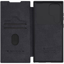 Заредете изображение във визуализатора на галерията – Nillkin Qin Leather Pro Case for Samsung Galaxy S23 Ultra Cover with Flip Camera Cover Black
