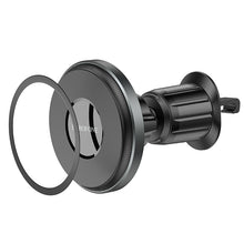 Заредете изображение във визуализатора на галерията – Borofone Car holder BH77 Seaside magnetic to air vent mount black

