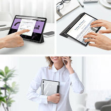 Заредете изображение във визуализатора на галерията – Dux Ducis Toby case with flip stand for Samsung Galaxy Tab S9 FE - black
