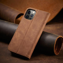 Заредете изображение във визуализатора на галерията – Magnet Fancy Case for Samsung Galaxy A23 5G cover with flip wallet stand brown
