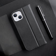 Заредете изображение във визуализатора на галерията – Dux Ducis Hivo RFID blocking wallet case for iPhone 15 - brown

