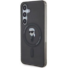 Заредете изображение във визуализатора на галерията – Karl Lagerfeld IML Ikonik MagSafe case for Samsung Galaxy S24 - black
