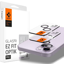 Заредете изображение във визуализатора на галерията – SPIGEN OPTIK.TR ”EZ FIT” camera protector 2-pack for IPHONE 14 / 14 PLUS purple

