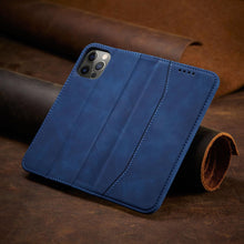 Заредете изображение във визуализатора на галерията – Magnet Fancy Case for Samsung Galaxy A23 5G Cover with Flip Wallet Stand blue
