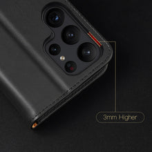Заредете изображение във визуализатора на галерията – Dux Ducis Hivo case Samsung Galaxy S23+ flip cover wallet stand RFID blocking red
