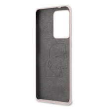 Заредете изображение във визуализатора на галерията – Karl Lagerfeld KLHCS69SLFKPI S20 Ultra G988 hardcase jasnoróżowy/pink Silicone Iconic
