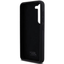 Заредете изображение във визуализатора на галерията – Karl Lagerfeld Silicone Ikonik Metal Pin case for Samsung Galaxy S23+ - black
