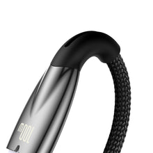 Заредете изображение във визуализатора на галерията – BASEUS cable USB A to Type C Power Delivery 100W Glimmer Series CADH000501 2m black
