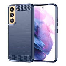 Заредете изображение във визуализатора на галерията – Carbon Case for Samsung Galaxy S23+ flexible silicone carbon cover blue
