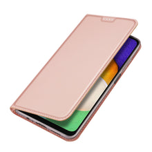 Заредете изображение във визуализатора на галерията – Dux Ducis Skin Pro Case for Samsung Galaxy A14 5G Flip Card Wallet Stand Pink
