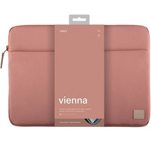 Заредете изображение във визуализатора на галерията – Uniq Vienna laptop Sleeve 14" case pink/peach pink Waterproof RPET
