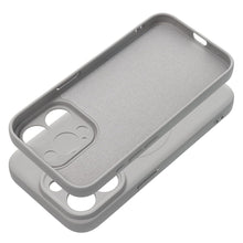 Заредете изображение във визуализатора на галерията – Silicone Mag Cover case compatible with MagSafe for IPHONE 15 PRO titanium grey
