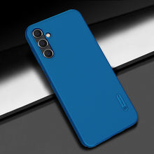 Заредете изображение във визуализатора на галерията – Nillkin Super Frosted Shield case for Samsung Galaxy A14 5G / Galaxy A14 cover + phone stand blue
