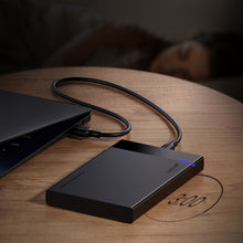 Заредете изображение във визуализатора на галерията – Ugreen adapter enclosure for SATA 2.5'' 6TB drive USB-C 3.0 black (US221)
