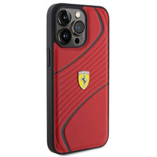 Заредете изображение във визуализатора на галерията – Original FERRARI hardcase Twist Metal Logo FEHCP15XPTWR do Iphone 15 Pro Max Red
