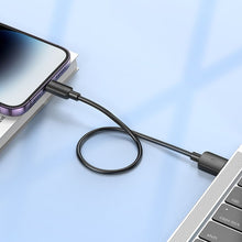 Заредете изображение във визуализатора на галерията – HOCO cable USB to Iphone Lightning 8-pin Hyper 2,4A 12W X96 25cm black
