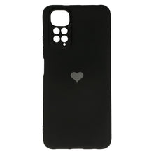 Заредете изображение във визуализатора на галерията – Vennus Silicone Heart Case for Xiaomi Redmi Note 11/Note 11S design 1 black
