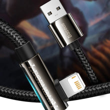 Заредете изображение във визуализатора на галерията – Baseus Legend Mobile Game Elbow Cable USB - Lightning 2,4A 1m red (CACS000109)

