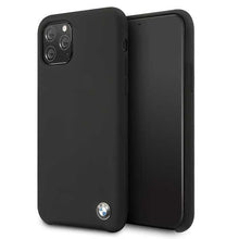 Заредете изображение във визуализатора на галерията – Etui hardcase BMW BMHCN58SILBK iPhone 11 Pro czarny/black Silicone
