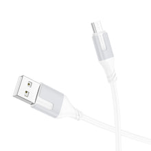 Заредете изображение във визуализатора на галерията – Borofone Cable BX101 Creator - USB to Micro USB - 2,4A 1 metre white
