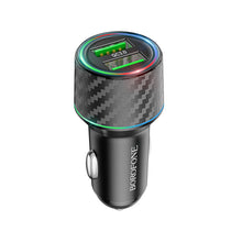 Заредете изображение във визуализатора на галерията – Borofone Car charger BZ21A Brilliant - 2xUSB - QC 3.0 36W black
