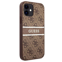 Заредете изображение във визуализатора на галерията – Guess GUHCP12S4GDBR iPhone 12 mini 5.4" brown/brown hardcase 4G Stripe
