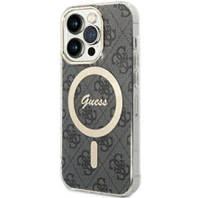 Заредете изображение във визуализатора на галерията – Guess IML 4G MagSafe case for iPhone 15 Pro Max - black
