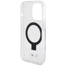 Заредете изображение във визуализатора на галерията – BMW Ring Stand M Collection MagSafe case for iPhone 15 Pro Max - transparent
