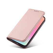 Заредете изображение във визуализатора на галерията – Magnet Card Case for Samsung Galaxy S23 Flip Wallet Stand Pink
