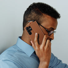 Заредете изображение във визуализатора на галерията – Dux Ducis Skin X2 case Samsung Galaxy S23 Ultra flip case wallet stand brown
