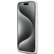 Заредете изображение във визуализатора на галерията – Original faceplate case GUESS GUHCP15MH4PSEGP for iPhone 15 Plus (4G Gold  Stripe / pink)
