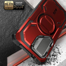 Заредете изображение във визуализатора на галерията – IBLSN Armorbox Mag Supcase case with MagSafe for Samsung Galaxy S24 Ultra - red
