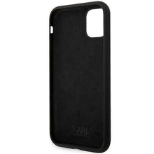 Заредете изображение във визуализатора на галерията – Karl Lagerfeld KLHCN61SNCHBCK iPhone 11/ XR hardcase black/black Silicone Choupette
