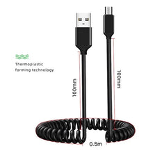 Заредете изображение във визуализатора на галерията – Cable coiled  - USB to Micro USB - 2A 1 metre black
