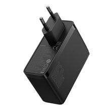 Заредете изображение във визуализатора на галерията – Baseus GaN5 Pro GaN charger 2x USB-C / USB-A 160W - black + USB-C - USB-C 240W cable - black
