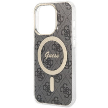 Заредете изображение във визуализатора на галерията – Original Case GUESS hardcase 4G MagSafe GUHMP14LH4STK for Iphone 14 Pro black
