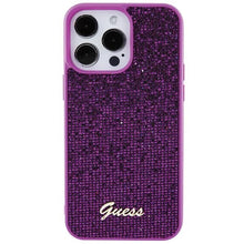 Заредете изображение във визуализатора на галерията – Guess Disco Metal Script case for iPhone 15 Pro Max - pink
