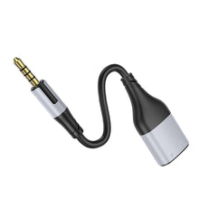 Заредете изображение във визуализатора на галерията – Borofone Cable BL19 Creator 2 in 1 - jack 3,5mm male to 2xjack 3,5mm female - 15 cm black
