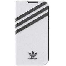Заредете изображение във визуализатора на галерията – Adidas OR Booklet Case PU iPhone 13 6.1" black/black white 47092
